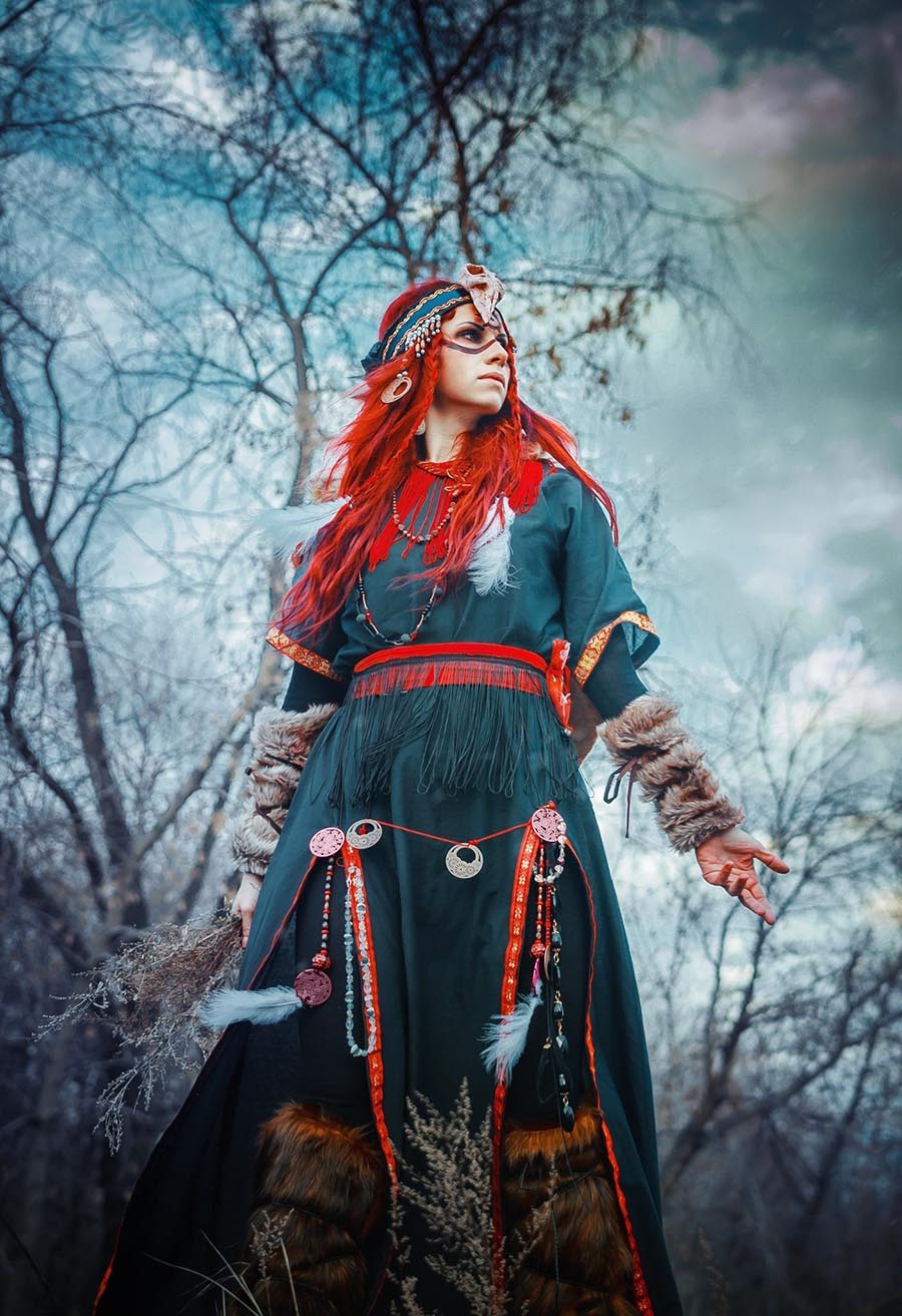 Girls in Slavic costumes underwear in Yazd